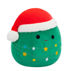 SQUISHMALLOWS Andy the Christmas Tree W/Santa Hat and Christmas Lights