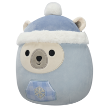 SQUISHMALLOWS Brooke the White Polar Bear W/Grey Snowflake Snowsuit