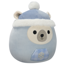 SQUISHMALLOWS Brooke the White Polar Bear W/Grey Snowflake Snowsuit