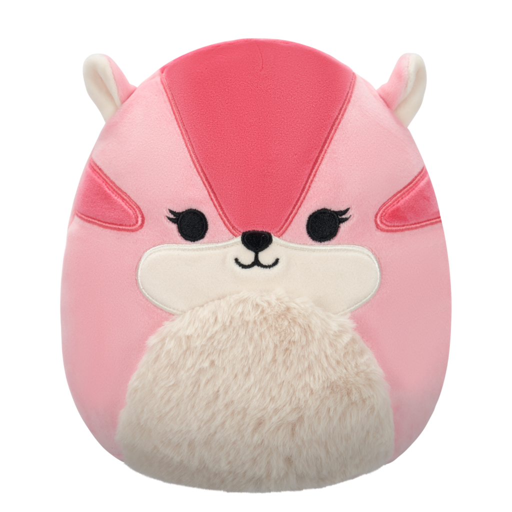 SQUISHMALLOWS Dianalee the Pink Chipmunk w/Fuzzy Belly
