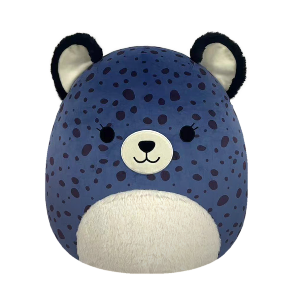 SQUISHMALLOWS Spotts the Navy Blue Cheetah W/Fuzzy Belly, 50 cm