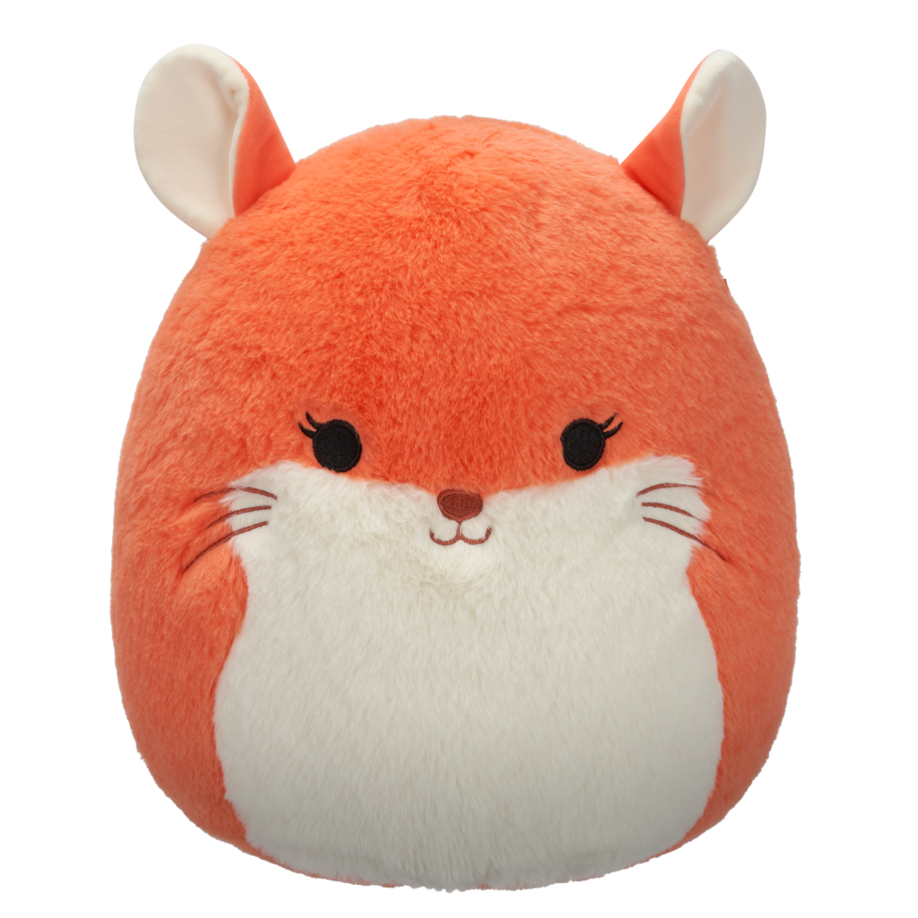 SQUISHMALLOWS Fuzzamallows Erica the Peach Chinchilla, 30 cm