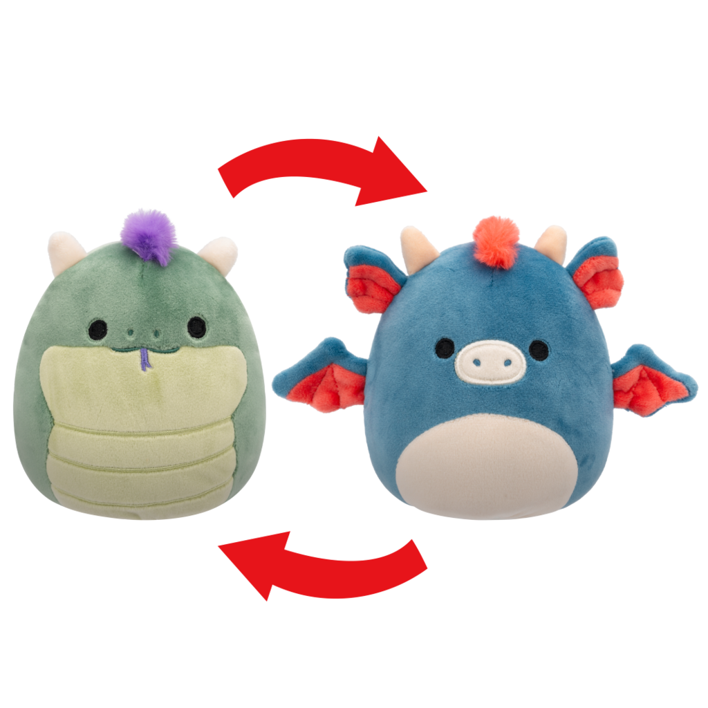 SQUISHMALLOWS 2v1 bazilišek Magtus a drak Carin