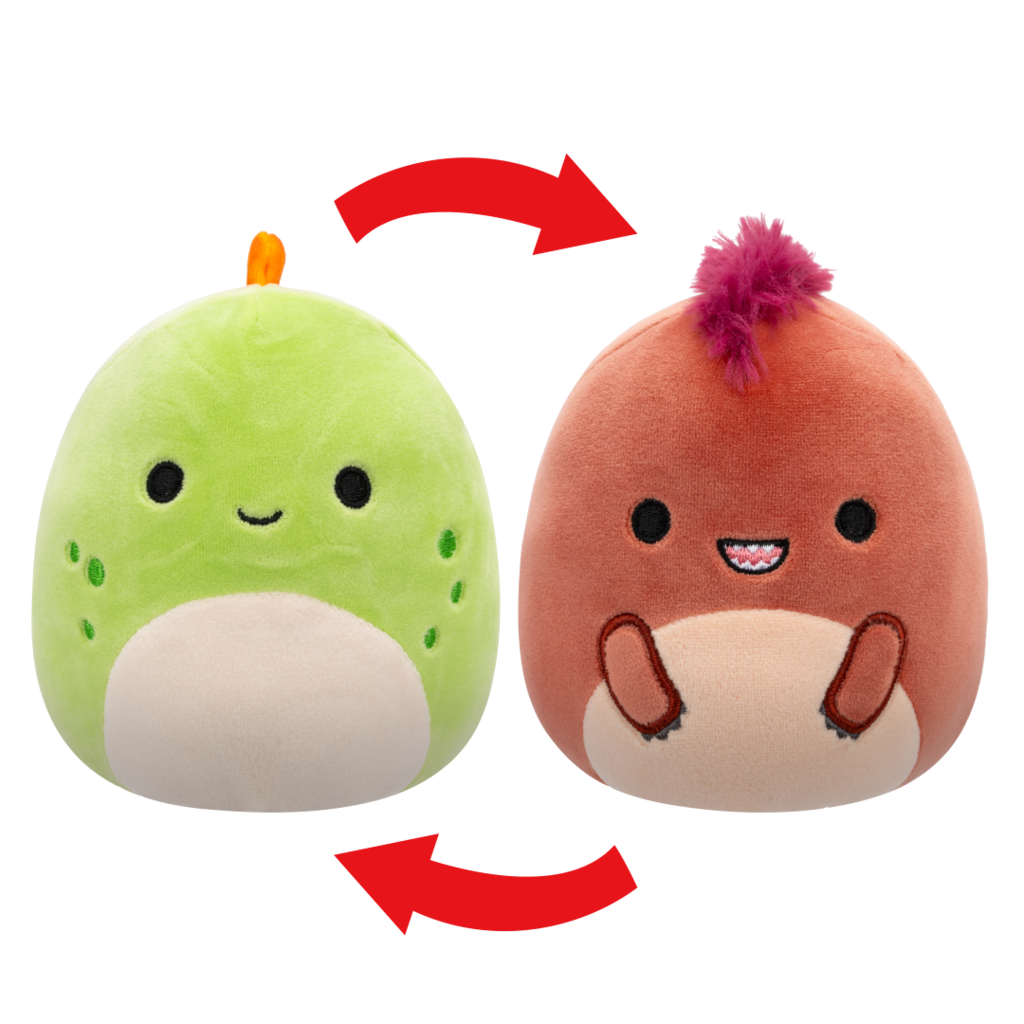 SQUISHMALLOWS 2v1 velociraptor Kelly a stegosaurus Seanster