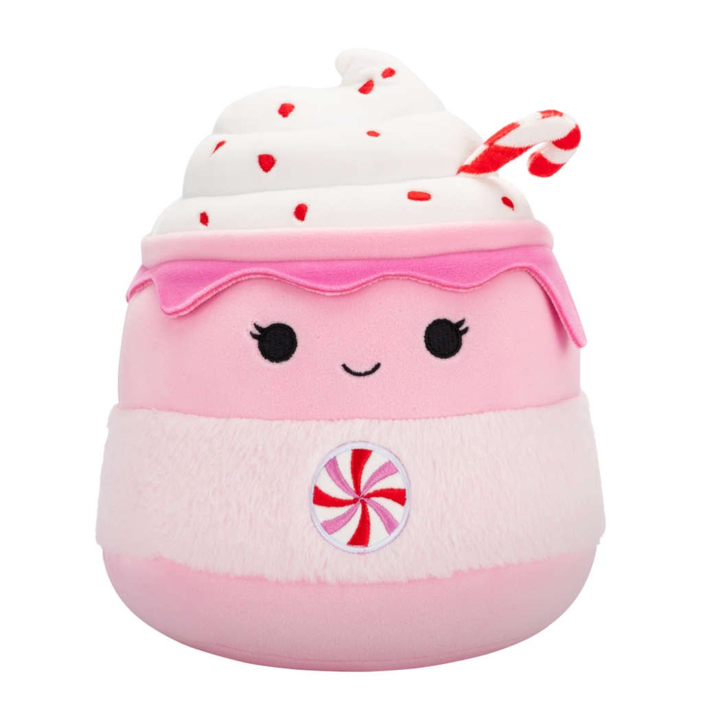 SQUISHMALLOWS Ethel the Pink Candy Cane Hot Chocolate