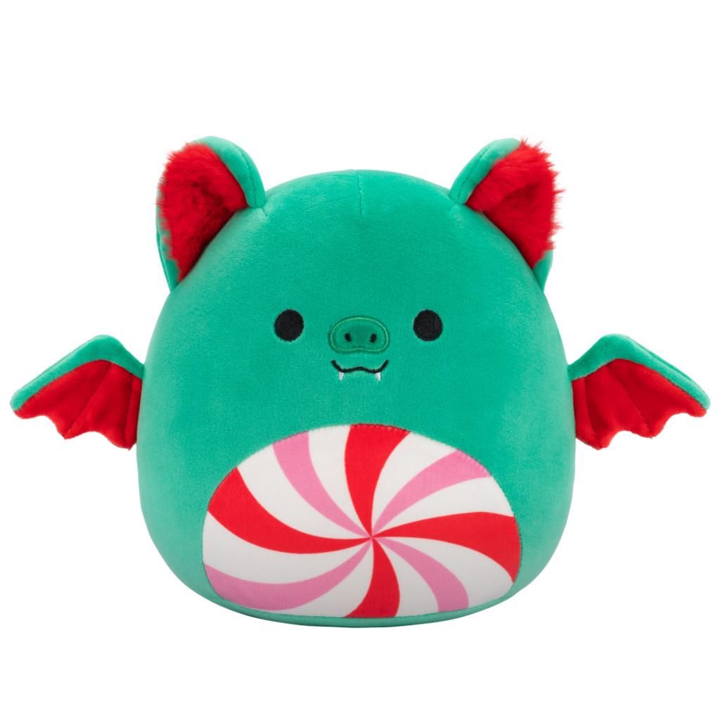 SQUISHMALLOWS Ricardo the Green Bat W/Peppermint Swirl Belly
