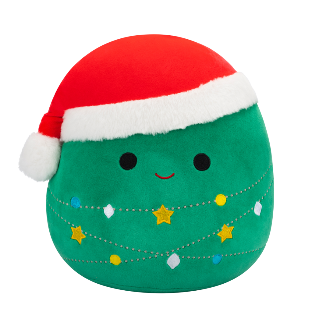 SQUISHMALLOWS Andy the Christmas Tree W/Santa Hat and Christmas Lights