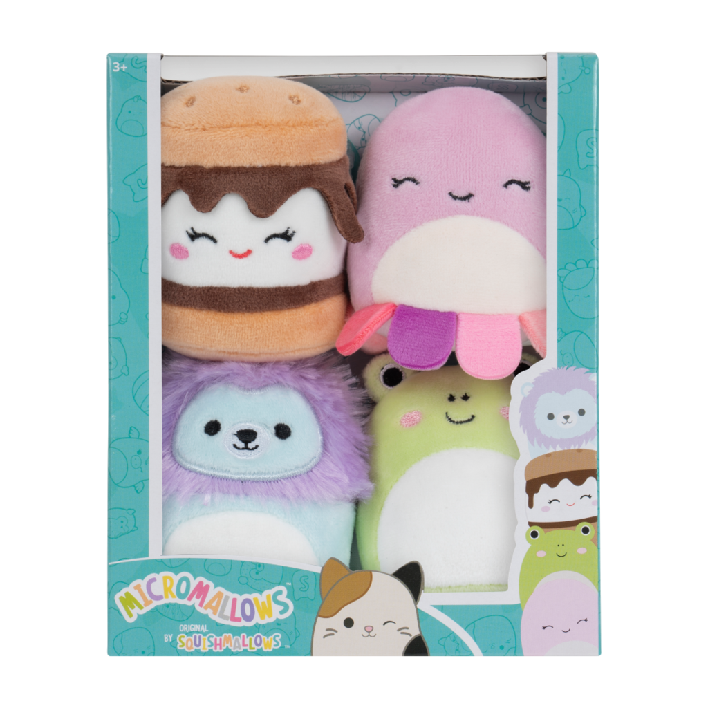 SQUISHMALLOWS Micromallows 4Pack - Wendy, Jeanne, Carmelita, Lucia