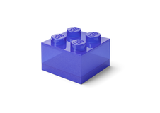 LEGO Storage Brick 4 Top Lid - Glitter Violet