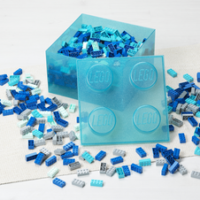 LEGO úložný box 4 s víkem - třpytivá modrá - 40090802_3.png