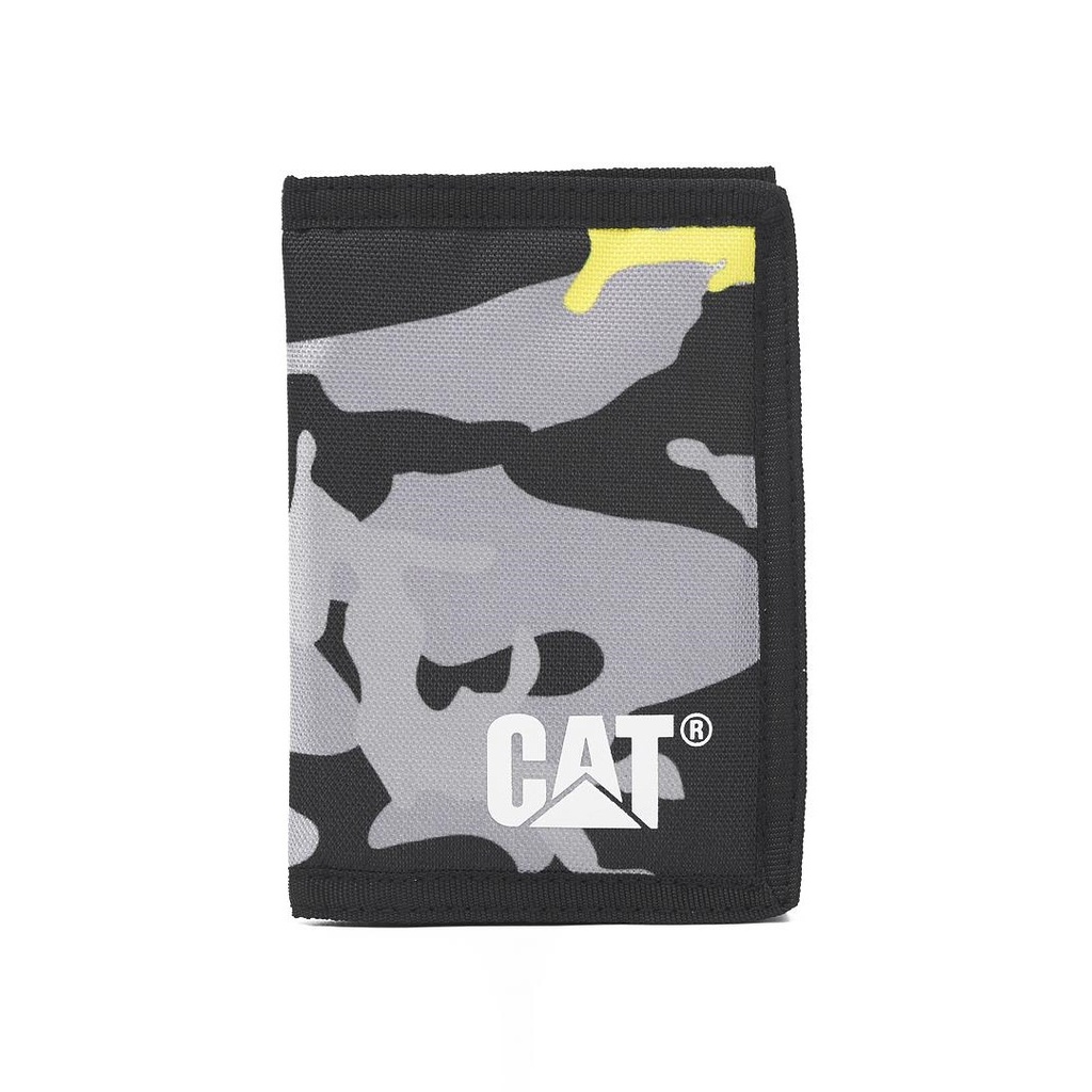 CATERPILLAR Millennial Classic Riley Wallet - Camo Black/Grey/Yellow