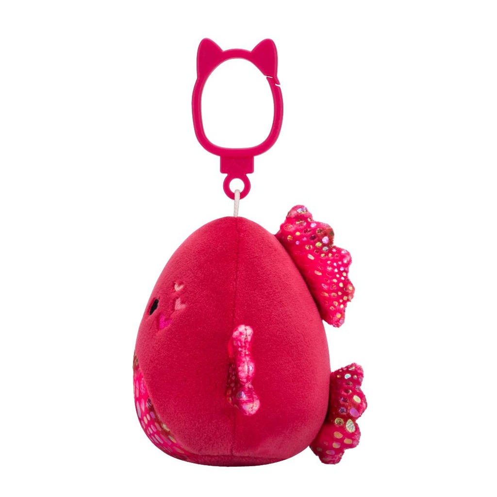 Squishmallows Raspberry SQUISHMALLOWS Clip-On Barella the Raspberry Betta Fish