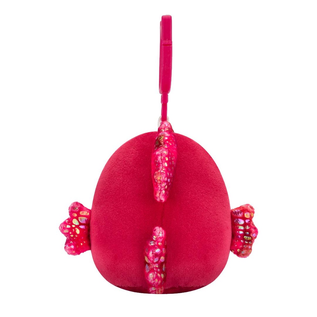 Squishmallows Raspberry SQUISHMALLOWS Clip-On Barella the Raspberry Betta Fish