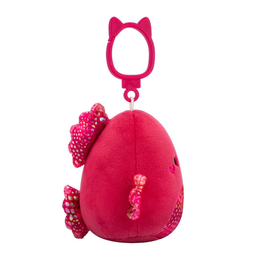 Squishmallows Raspberry SQUISHMALLOWS Clip-On Barella the Raspberry Betta Fish