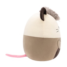 SQUISHMALLOWS Luanne the Grey Opossum Holding Lollipop, 30 cm