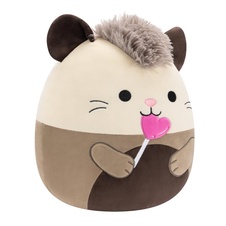 SQUISHMALLOWS Luanne the Grey Opossum Holding Lollipop, 30 cm