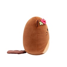 SQUISHMALLOWS Chip the Brown Beaver W/Flower Crown and Hearts