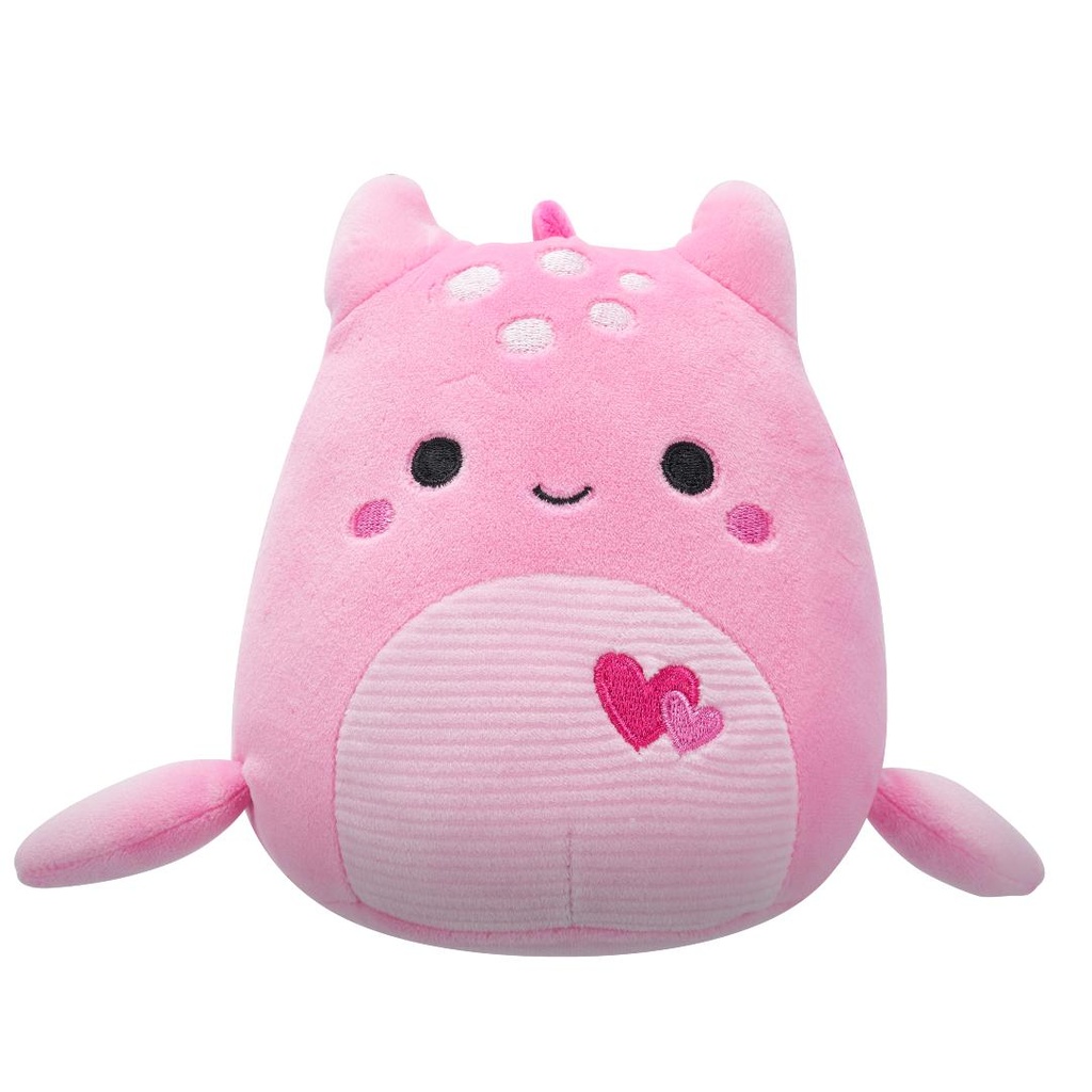 SQUISHMALLOWS Artin the Pink Loch Ness Monster W/Hearts