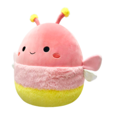 SQUISHMALLOWS Apollo the Coral Firefly W/Fuzzy Stripes, 30 cm