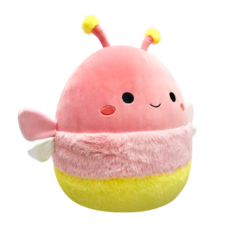 SQUISHMALLOWS Apollo the Coral Firefly W/Fuzzy Stripes, 30 cm