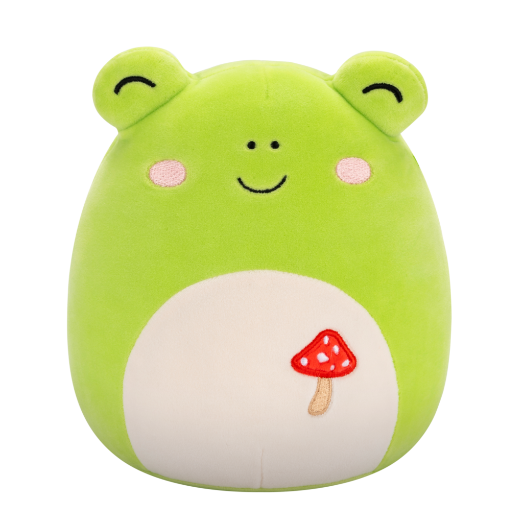 SQUISHMALLOWS Wendy the Green Frog W/Mushroom Embroidery