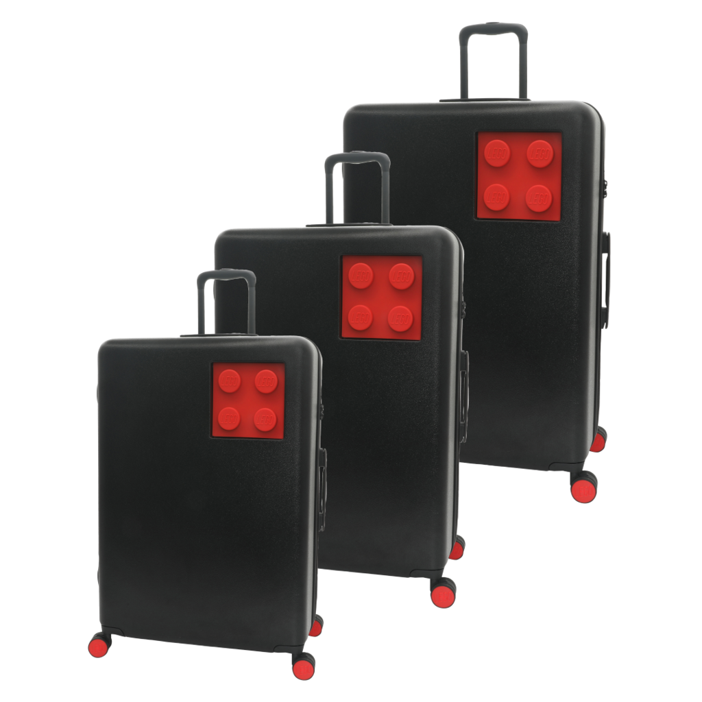LEGO Luggage URBAN 20"/24"/28" 3 Pcs Set - BLACK/ BRIGHT RED