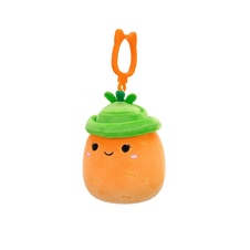 SQUISHMALLOWS Clip-On Caroleena the Orange Carrot W/Bucket Hat