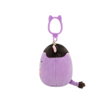 SQUISHMALLOWS Clip-On Alexie the Purple and Black Cow W/Bowtie