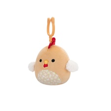 SQUISHMALLOWS Clip-On Rutie the Brown Rooster W/Floral Belly