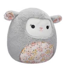 SQUISHMALLOWS Fuzzamallows Elea the Grey Lamb, 30 cm