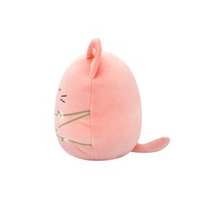 SQUISHMALLOWS Wilka the Peach Cat Wrapped W/Flower Stems