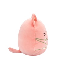 SQUISHMALLOWS Wilka the Peach Cat Wrapped W/Flower Stems