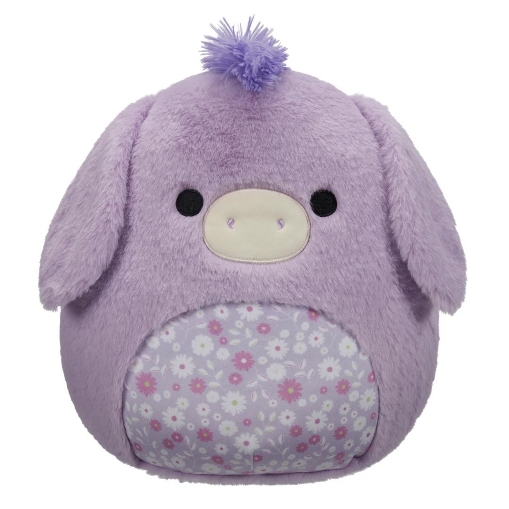 SQUISHMALLOWS Fuzzamallows Delzi the Purple Donkey, 30 cm