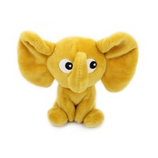 PTIPOTOS Plush elephant Dimoitou mustard - mom with baby