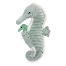 PTIPOTOS Plush seahorse Papadou mint - dad with baby