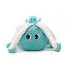 PTIPOTOS Plush octopus Filou blue - mother with baby