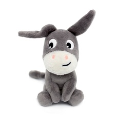 PTIPOTOS Plush donkey Poitou gray - mother with baby