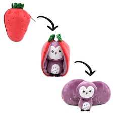 FLIPETZ 2in1 Plush Owl / Strawberry - Violet