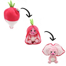 FLIPETZ 2in1 Plush Pig / Radish - Piglet