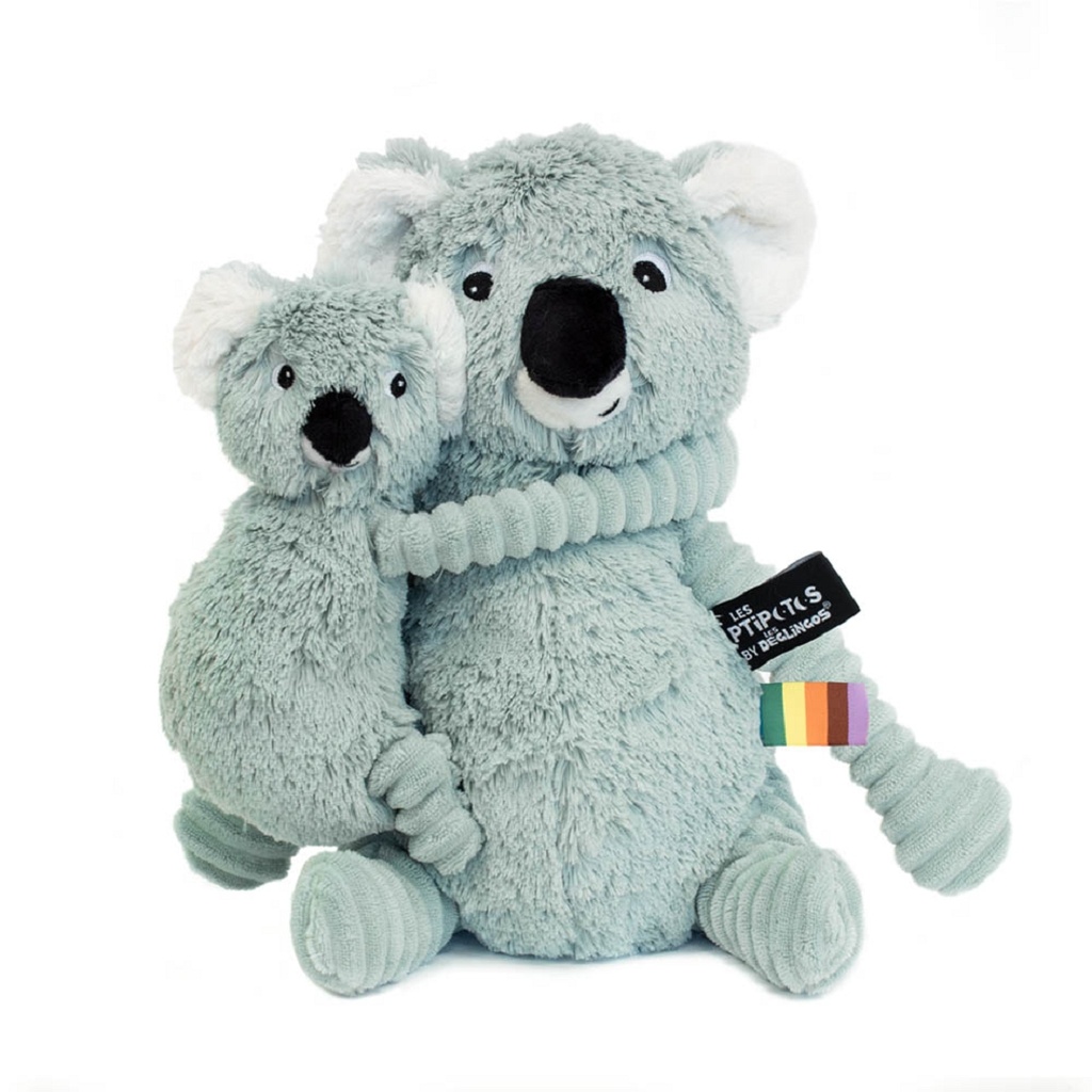 PTIPOTOS Plyšová koala Trankilou mätová - mama s miminkom