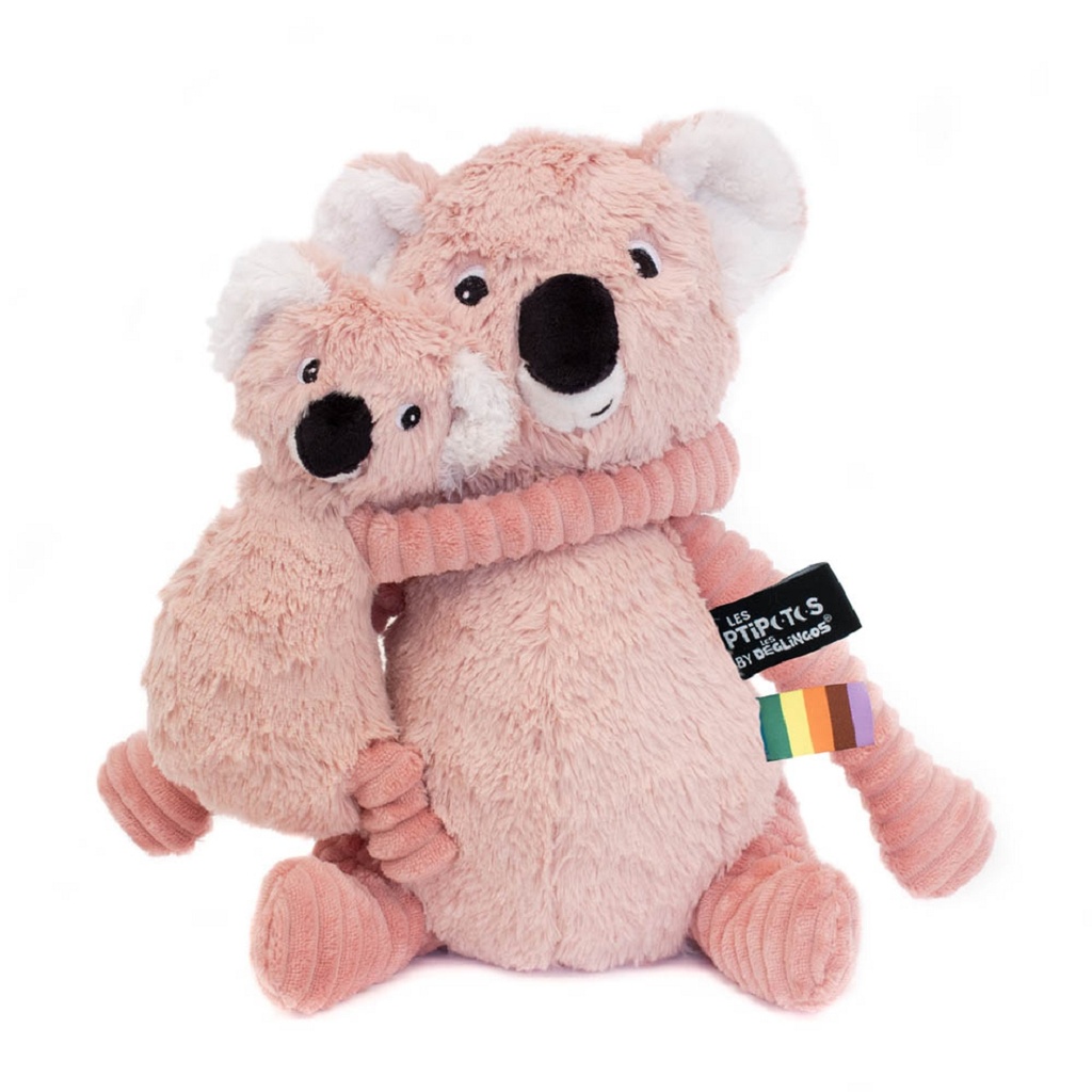 PTIPOTOS Plyšová koala Trankilou ružová - mama s miminkom