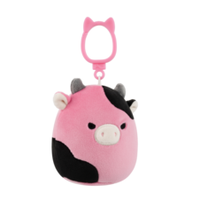 SQUISHMALLOWS Kľúčenka Čierno ružová krava - Pollyanna