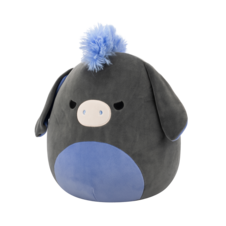 SQUISHMALLOWS Don the Charcoal and Periwinkle Donkey, 30 cm
