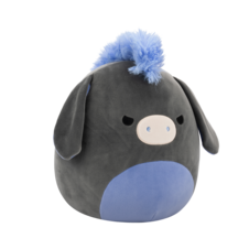 SQUISHMALLOWS Don the Charcoal and Periwinkle Donkey, 30 cm