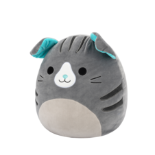 SQUISHMALLOWS Selly the Grey Scottish Fold Cat, 13 cm