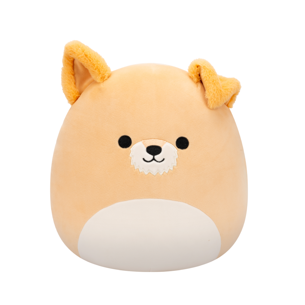 SQUISHMALLOWS Cooper the Tan Dog W/White Belly, 30 cm