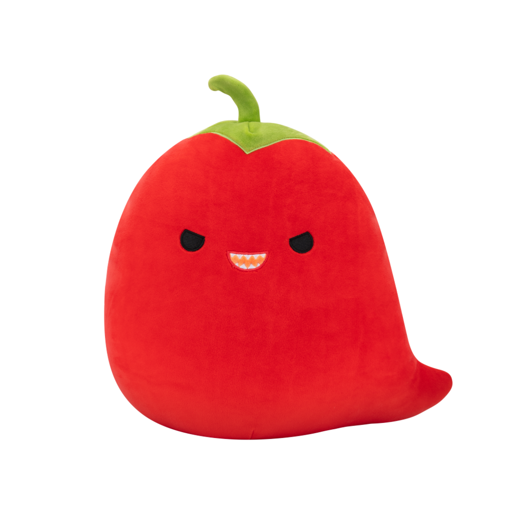 SQUISHMALLOWS Christo the Red Chili Pepper W/Mischievous Eyes, 13 cm