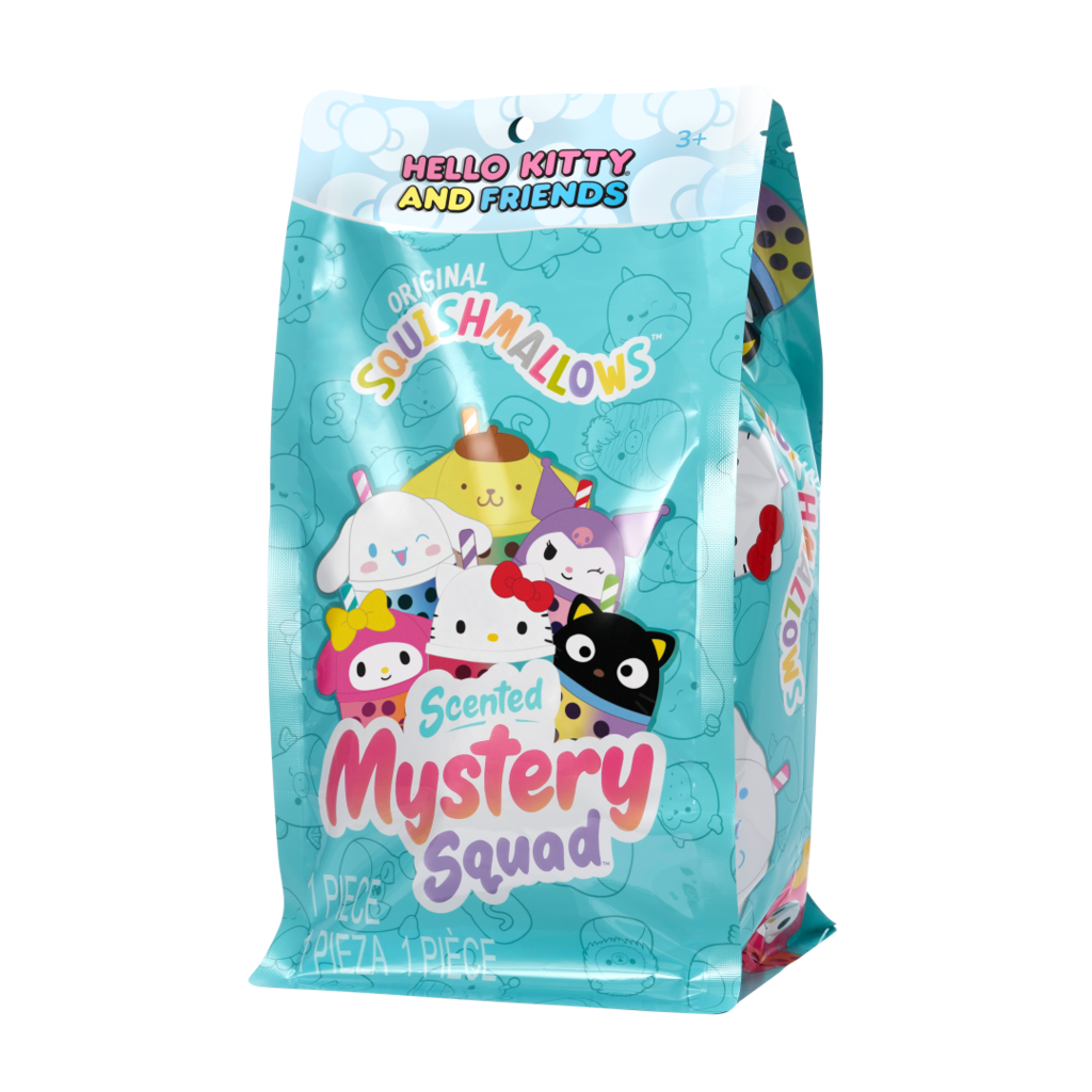 SQUISHMALLOWS Scented Mystery Bags - Hello Kitty, 13 cm