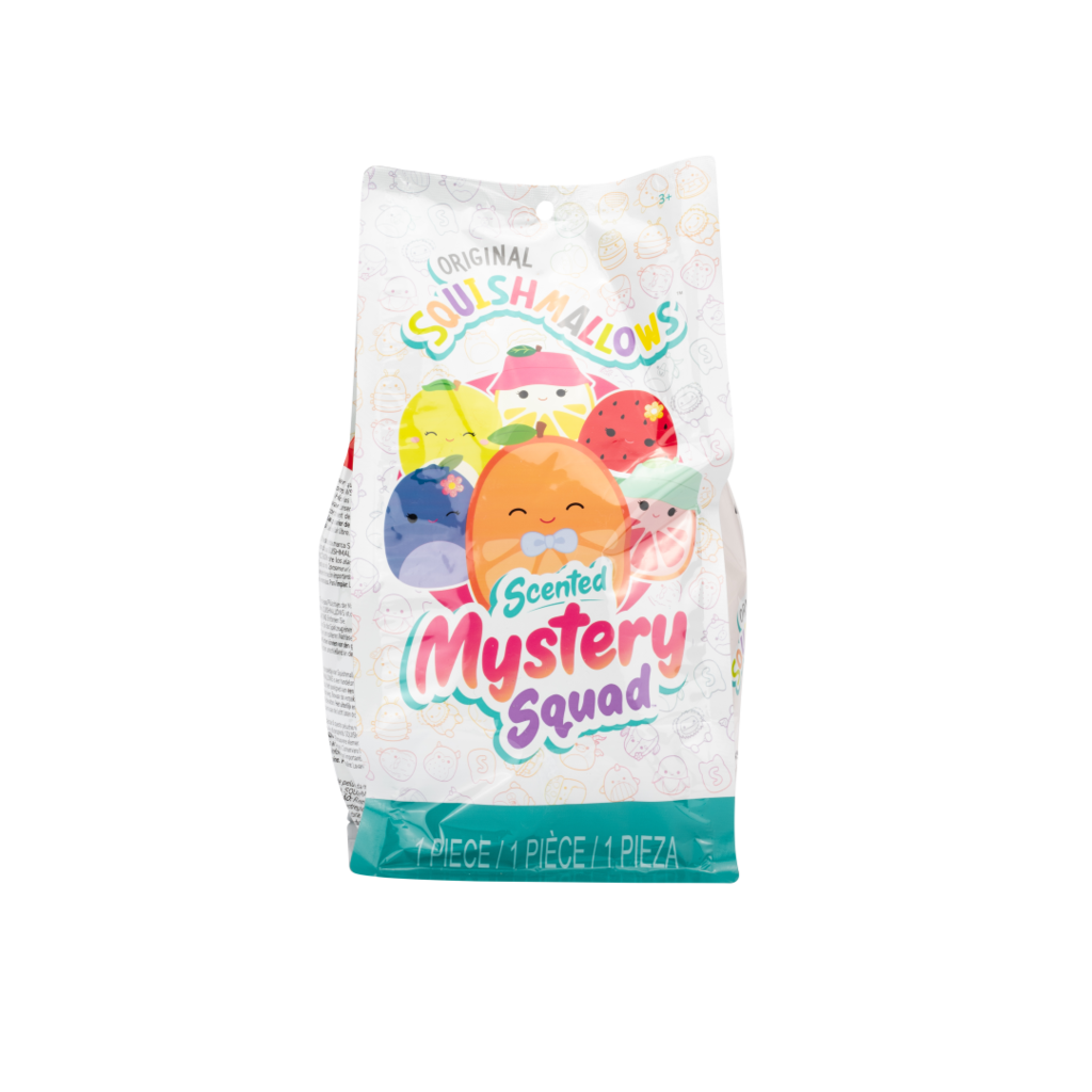 SQUISHMALLOWS Scented Mystery Bags - Fruits, 20 cm