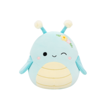 SQUISHMALLOWS Giles the Winking Blue Grasshopper W/Flowers